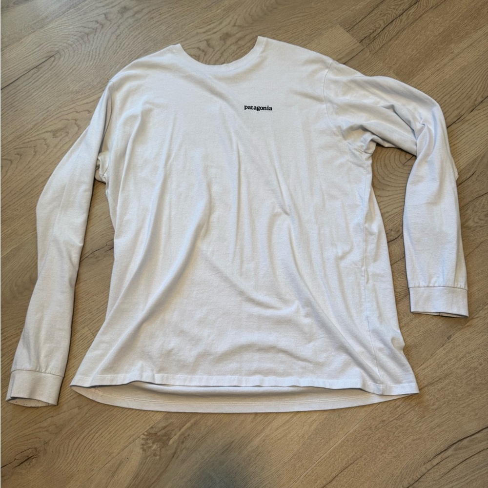 Patagonia Men's Cream Long Sleeve Tee